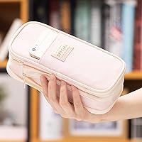 Vista 6 de EASTHILL Estuche para lápices de gran capacidad, bolsa grande para lápices de papelería, bolsa para bolígrafos para niñas adolescentes