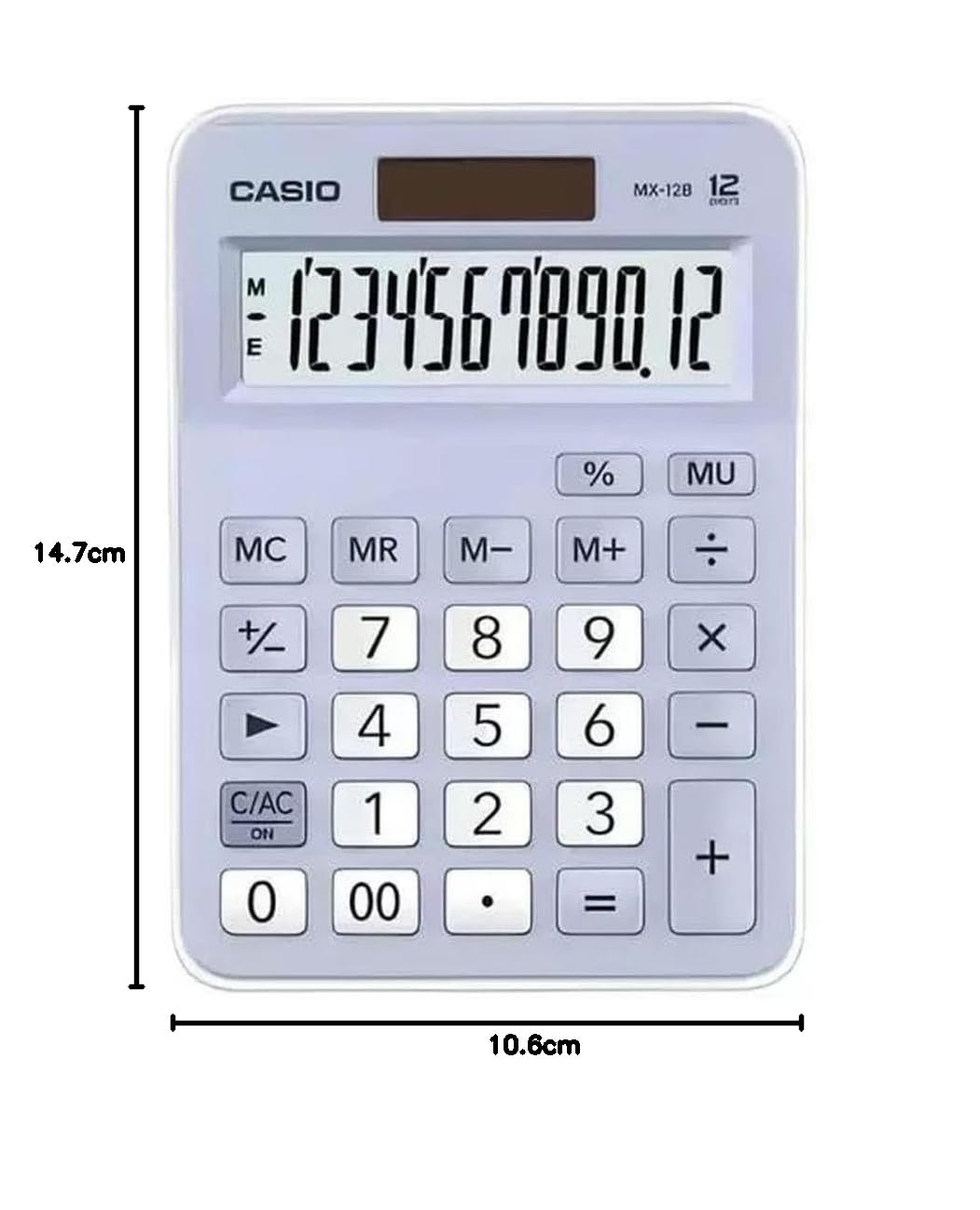 Casio Kalkulator 12 cyfr MX-12B-LB niebieski