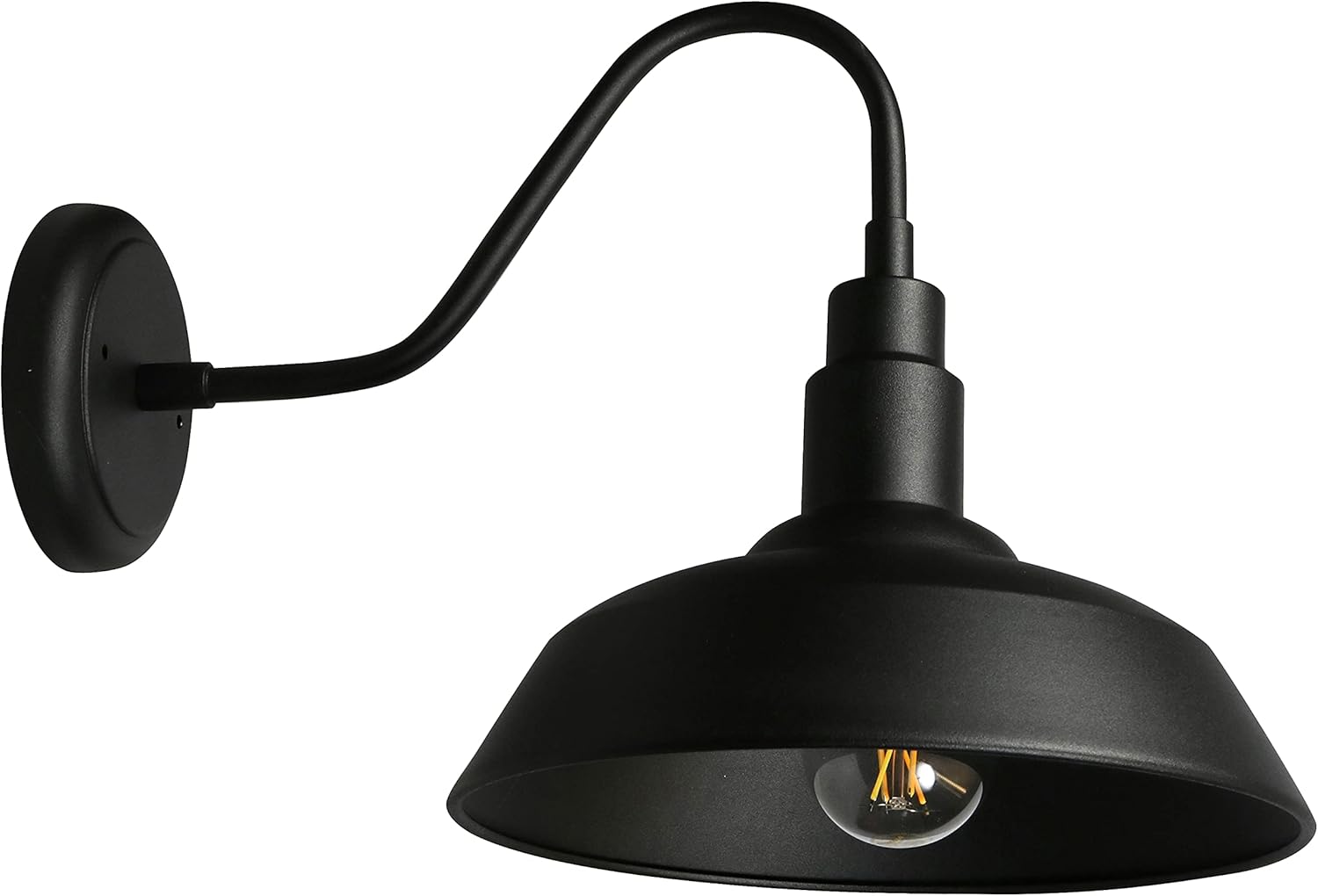 LEDVANCE Sylvania Easton Vintage LED Light Fixture, Flush Mount Sconce with Dimmable 60W A19 Soft White Light Bulb Included (60123)