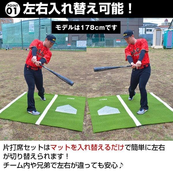 Amazon | BBCH 野球バッティング練習用マット, 人工芝打席マット, 片 