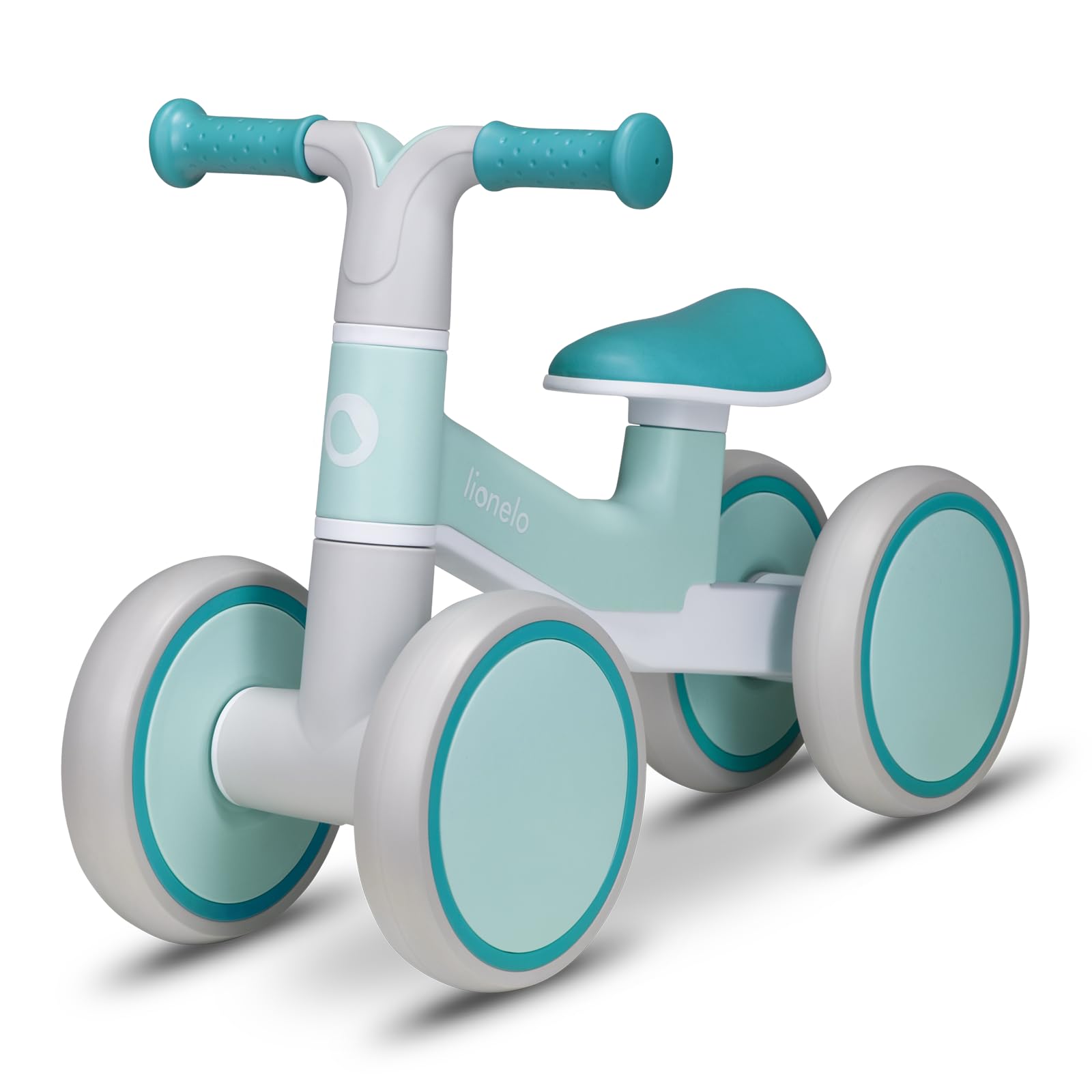 KikkaBoo Fiets zonder pedalen, loophulp voor baby's van 1 tot 3 jaar, balansfiets, babyfiets met mand, verstelbaar, speelgoed voor kinderen, cadeau, baby, munt