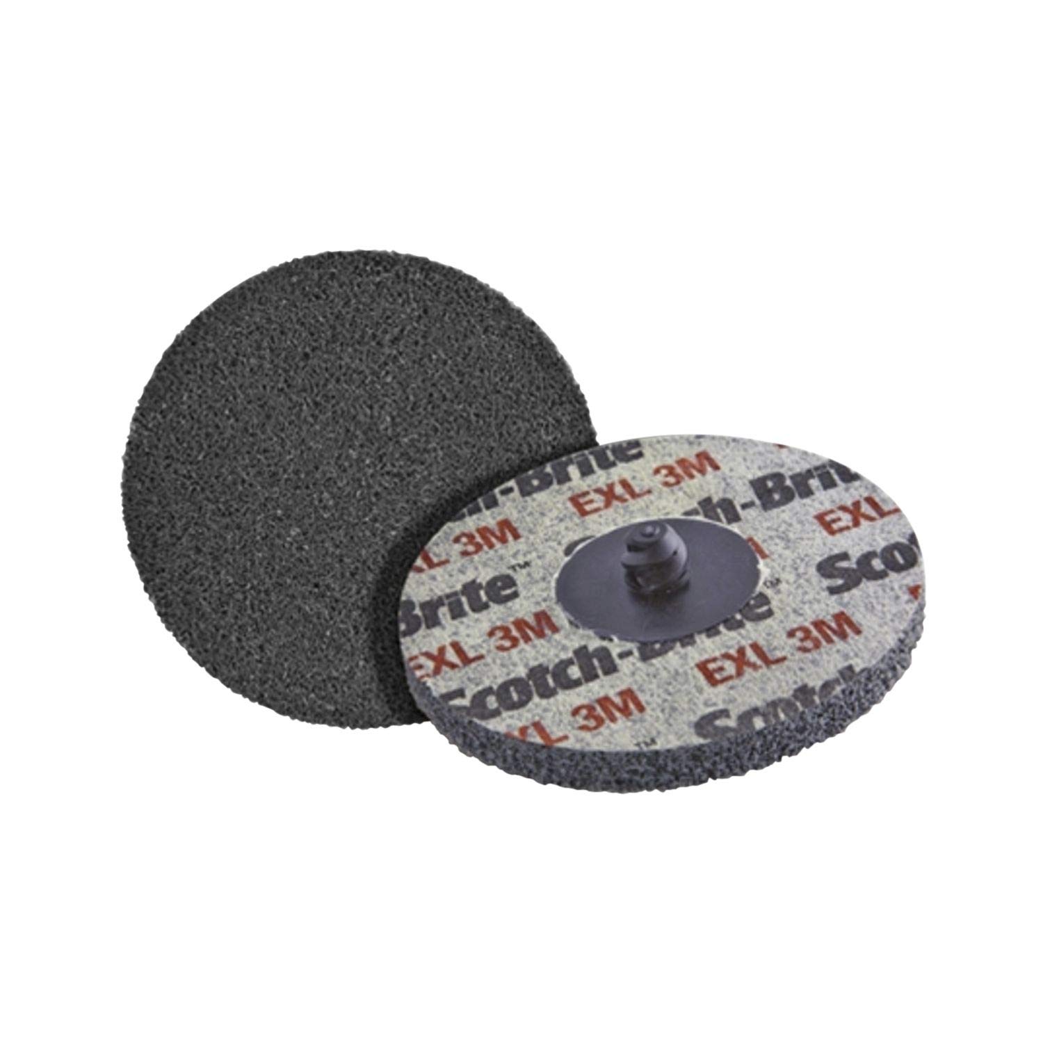 ScotchBrite Roloc XLUR EXL Unitized Abrasive Wheel, Gray Color, Aluminum Oxide, 3" Diameter