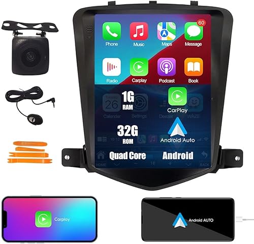 Miniatura 12 de Kunfine Tesla Style Car CarPlay Android Auto Navigation Stereo GPS Radio Cámara inversa 9.7 "IPS Pantalla táctil Headunit Tablet Media Player para