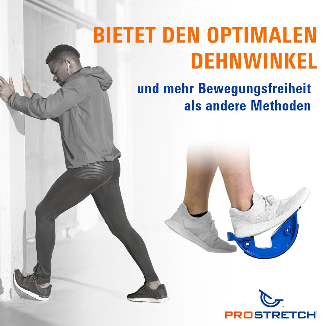 ProStretch Original Waden- & Fußdehner – Lindert Fersenschmerzen, Plantarfasziitis, Achillessehne – Rutschfest, Bis Größe 47