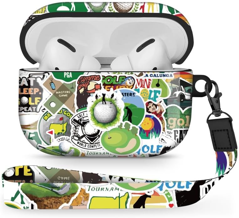 Miniatura 1 de Funda protectora de silicona para AirPods Pro, funda de silicona para AirPods Pro, portátil y a prueba de golpes para mujeres y hombres, con cordón