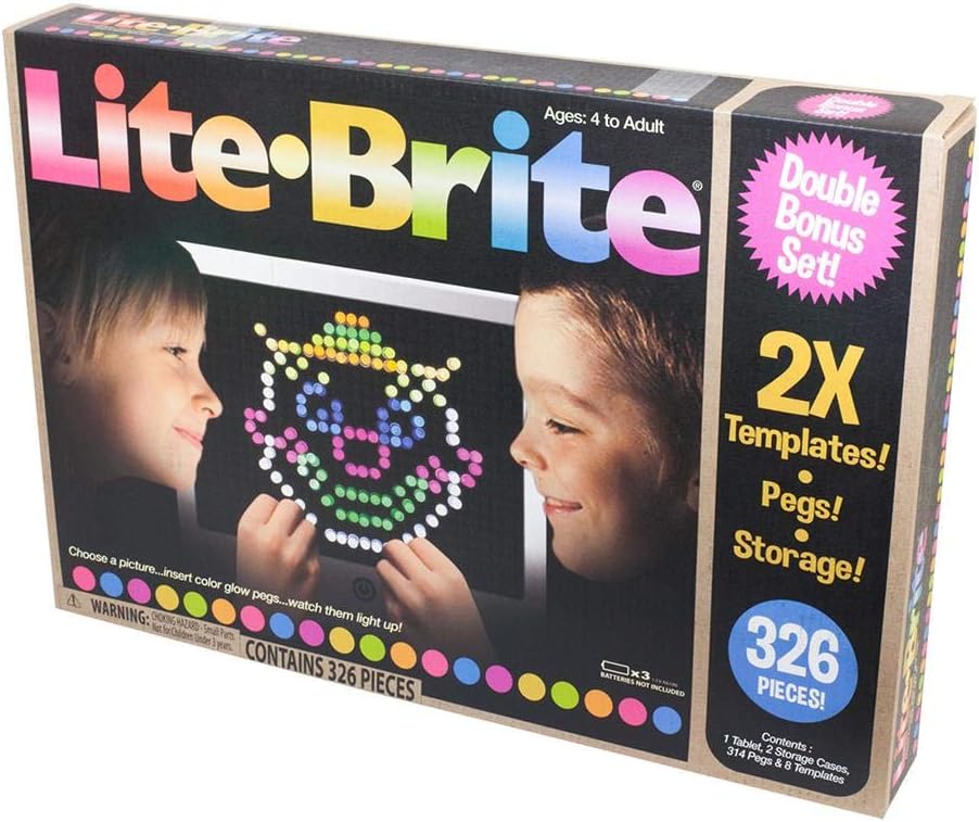 Lite Brite Magic Screen Bonus Set 326 Pieces