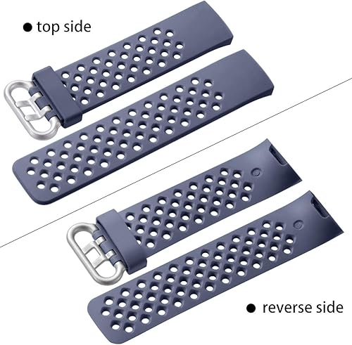 Vista 78 de Wepro - Correas de repuesto para bandas, impermeable, con orificios, transpirable, pequeña y grande, para mujeres y hombres, Negro