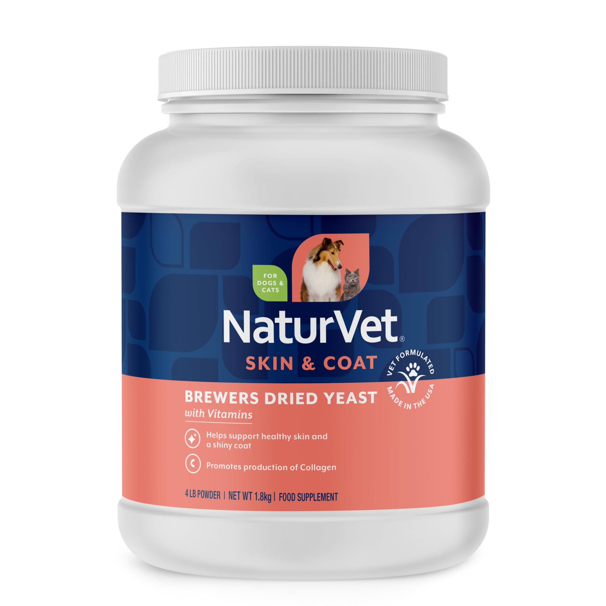 NaturVet Brewer's Yeast formula -Garlic Flavor- 4lbs