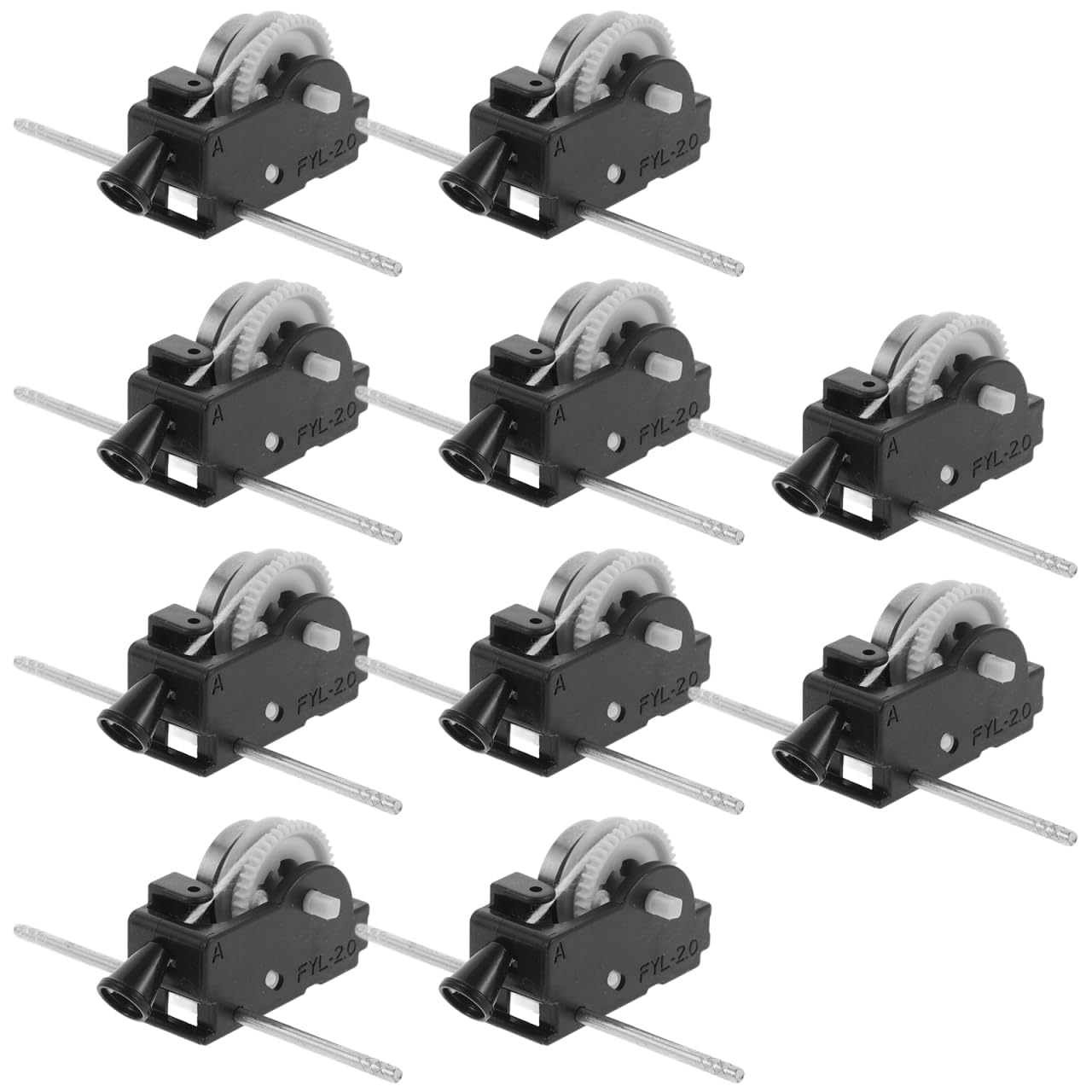 ifundom Pull Cord Windup Toy Mechanism Replacement Car Toy Clockwork Movement Diy Parts for Toys and Games 2.8X1.6X1 Inch Compact Pulling Gear Box