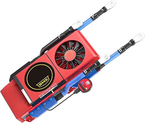 KuRkur BMS 16S 48V Lifepo4 18650 12V 7S 24V 60V 72V 400A 3S-24S con BT CAN RS485 Sistema de control de placa de protección de carga inteligente,