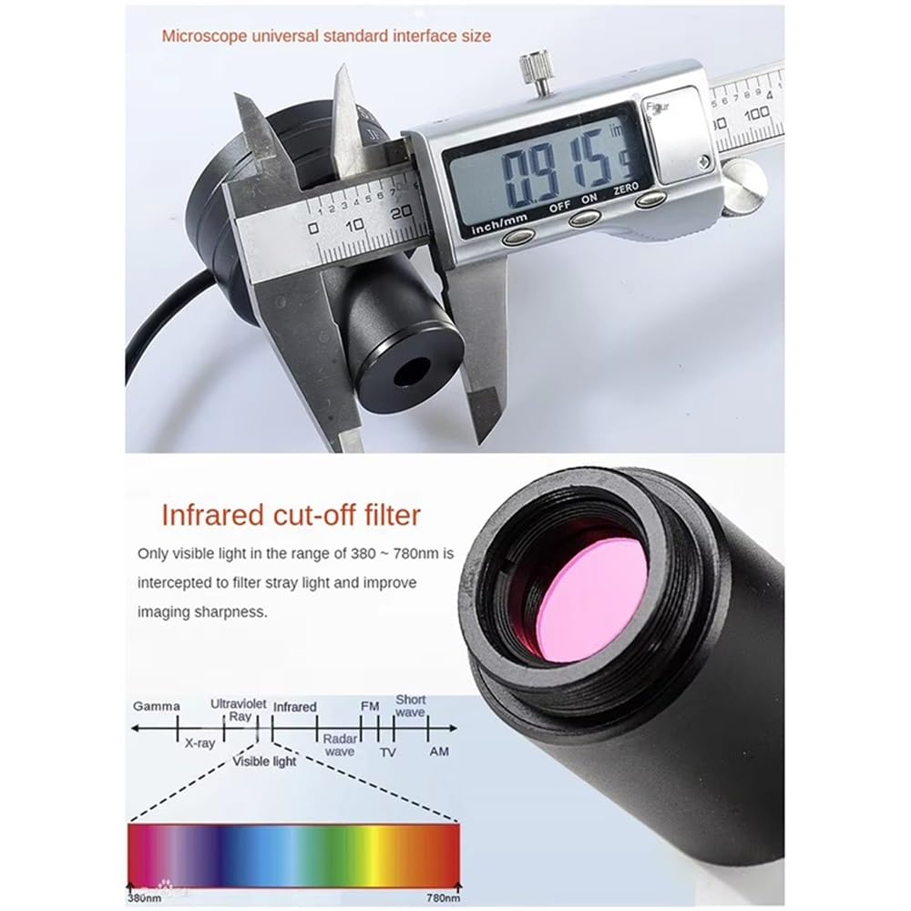Obiektyw cyfrowy z elektronicznym okularem do aparatu 1,3 megapiksela do fotografii z mikroskopem lub teleskopem astronomicznym Części do teleskopu astronomicznego