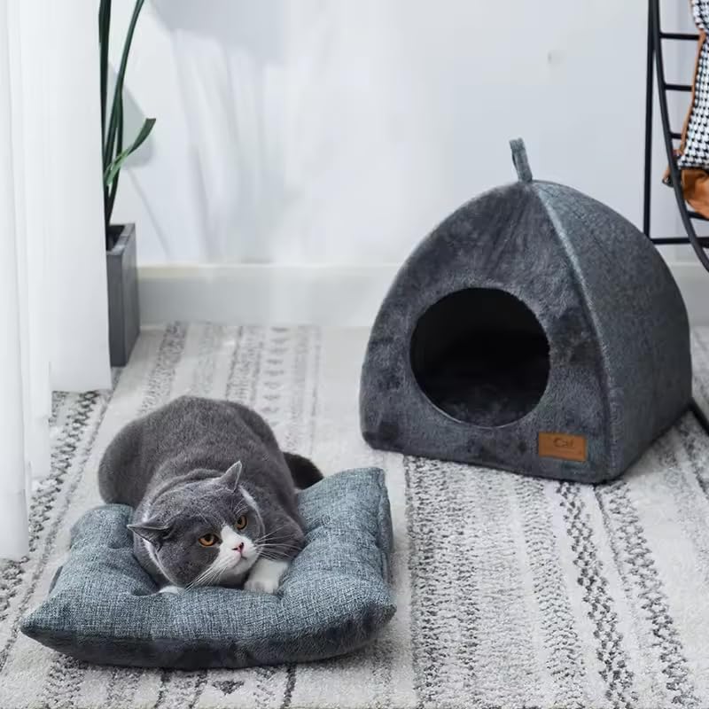 See full amazon price history chart for Zipzox Pet Bed Warm Cave Nest Sleeping Bed Cat Houses for Indoor Cats withCat Bed Puppy House for Catsand Small Dogs Gray (Small) Zipzox Pet Bed Warm Cave Nest Sleeping Bed Cat Houses for Indoor Cats withCat Bed Puppy House for Catsand Small Dogs Gray (Small) (B0D5Y7PR5N) Amazon Price History, Amazon Price Tracker