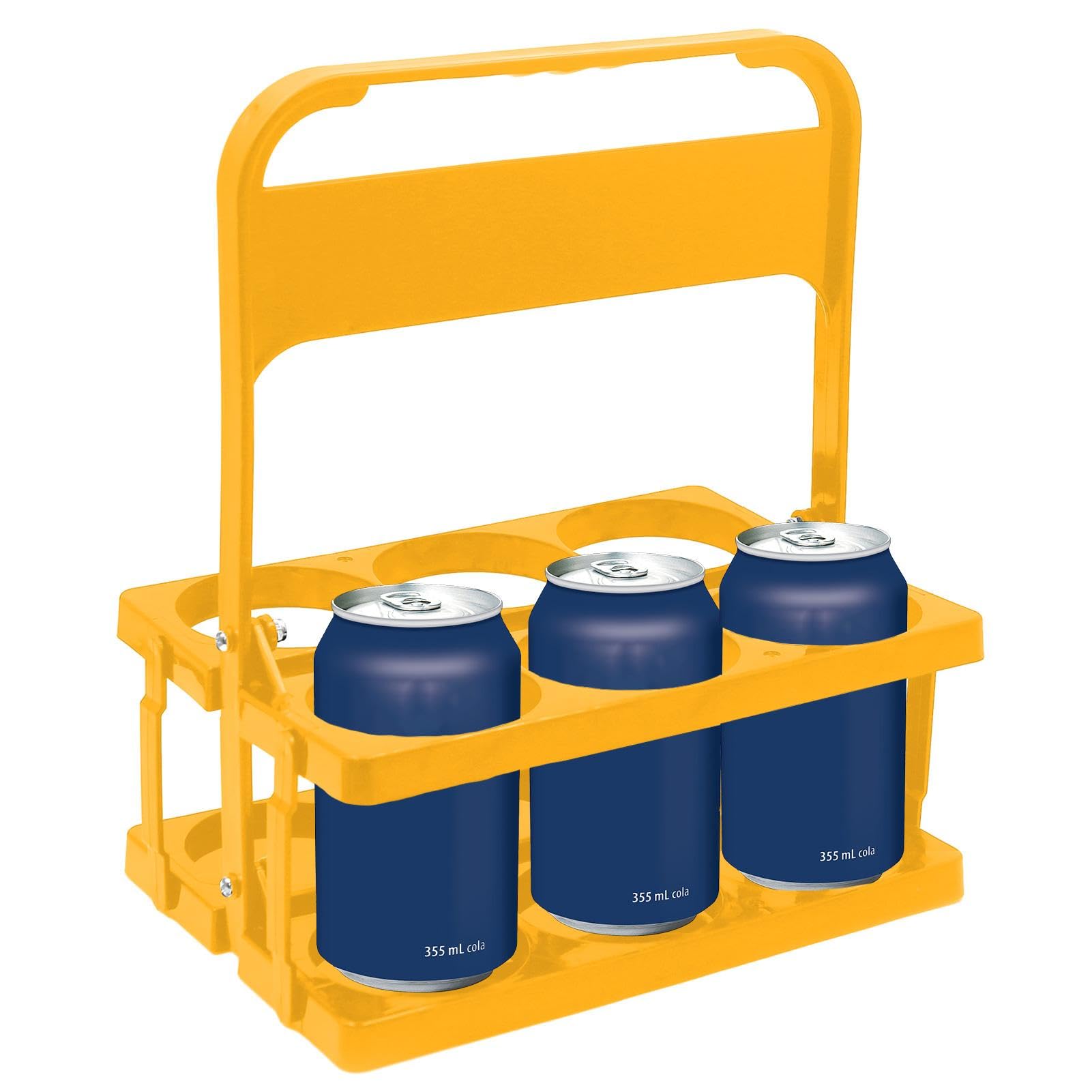 Lot De 1/6 Porte-bouteilles De Lait – Caisse Pliable Pour Bouteille De Lait – Panier Réutilisable Pour Bouteille De Lait | Caisse à 6 Trous Avec Poignée, Distributeur De Bouteilles De Lait Pour Lait