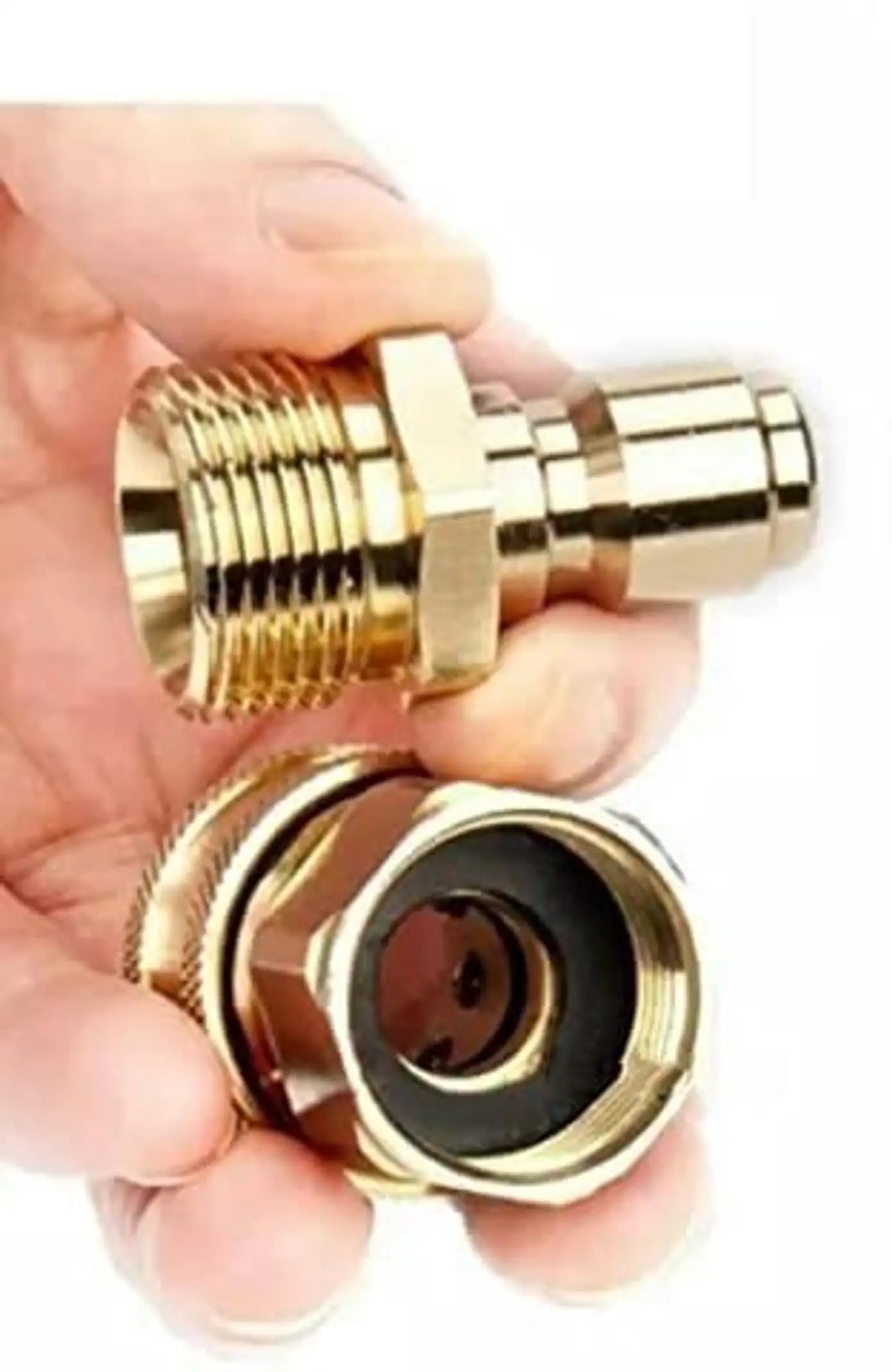 Heavy Duty Brass Quick Connect Adapter Fittings for Pressure Washer Hose Pipe, M22 x 1.5 Thread (14mm Inner Bore), Quick Release Coupler Connector, Leak Resistant High Pressure Washer Accessory-image-47