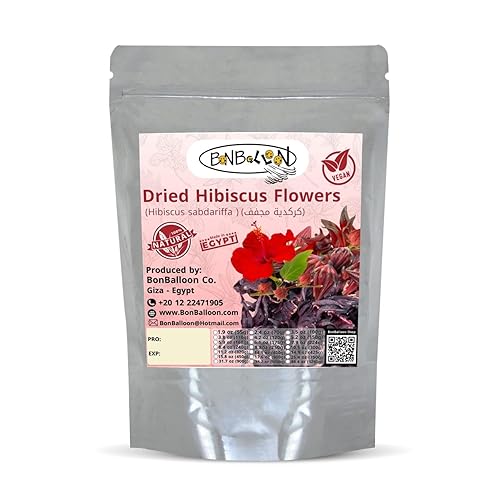 Té de flores de hibisco natural, secado de hierbas egipcias, sin cafeína, té de hibisco descafeinado de Aswani, té exótico de hibisco caliente y