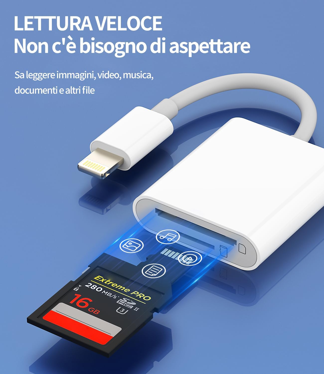 Adattatore Lettore Schede SD Micro SD (2in1) Per Apple iPhone iPad Pro Lightning Di Card Reader Cavo Memoria Da Fotografica Macchina Memory Telefono De Esterna Porta Trasferire Camera Carte Scaricare