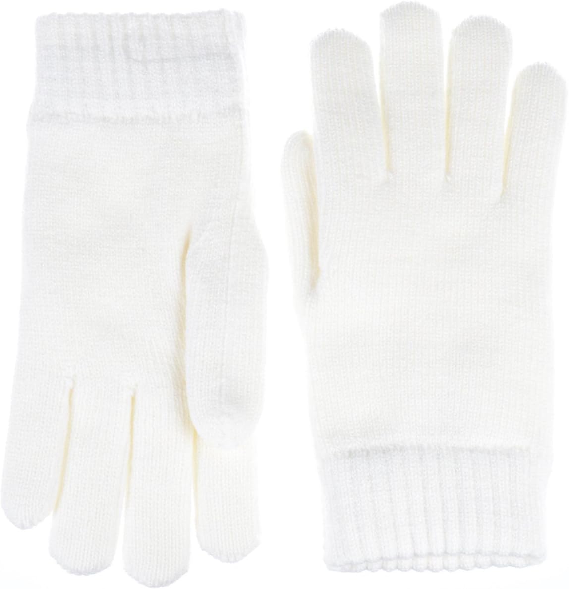 BSB Unisex Winter Toasty Warm Solid Glitter Fleece Lined Knit Mitten Gloves