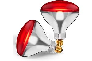 250 Watt R40 Infrared Red Heat Bulb for Chickens Chicks Puppies Reptiles Poultry Livestock