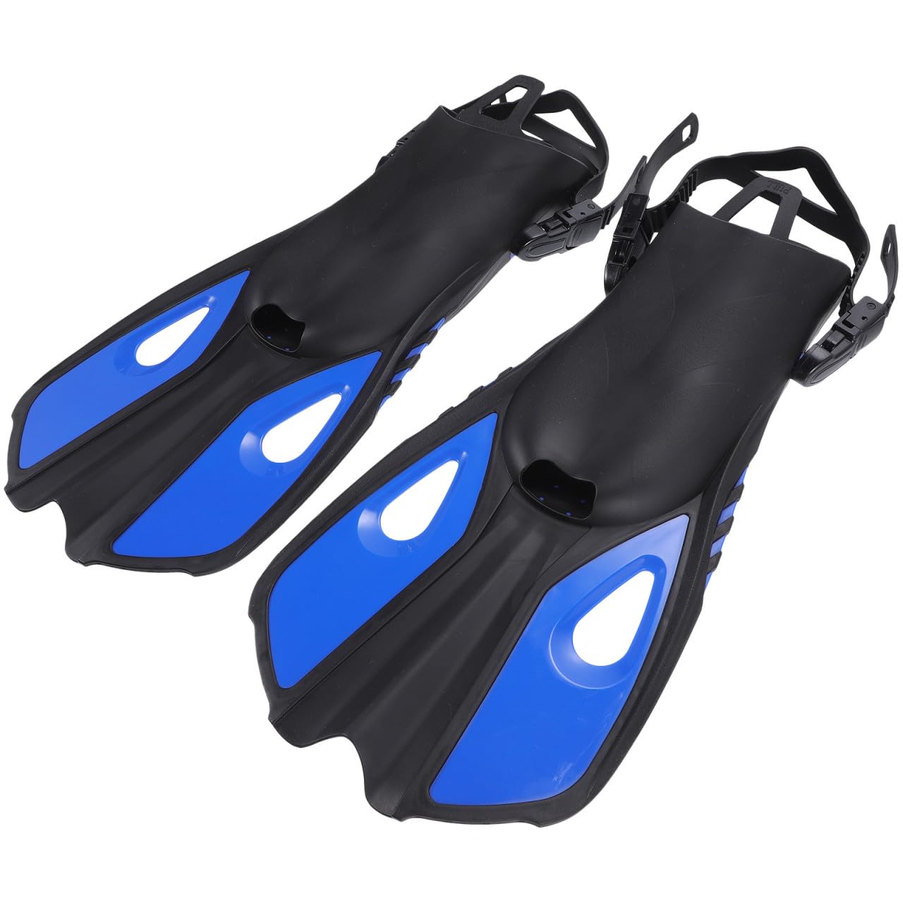 Toddmomy Aletas de Natación Aletas de Buceo para Adultos, Ajustables, Goma, Azul, para Entrenamiento y Snorkel, Botón de Liberación Rápida, Mujeres