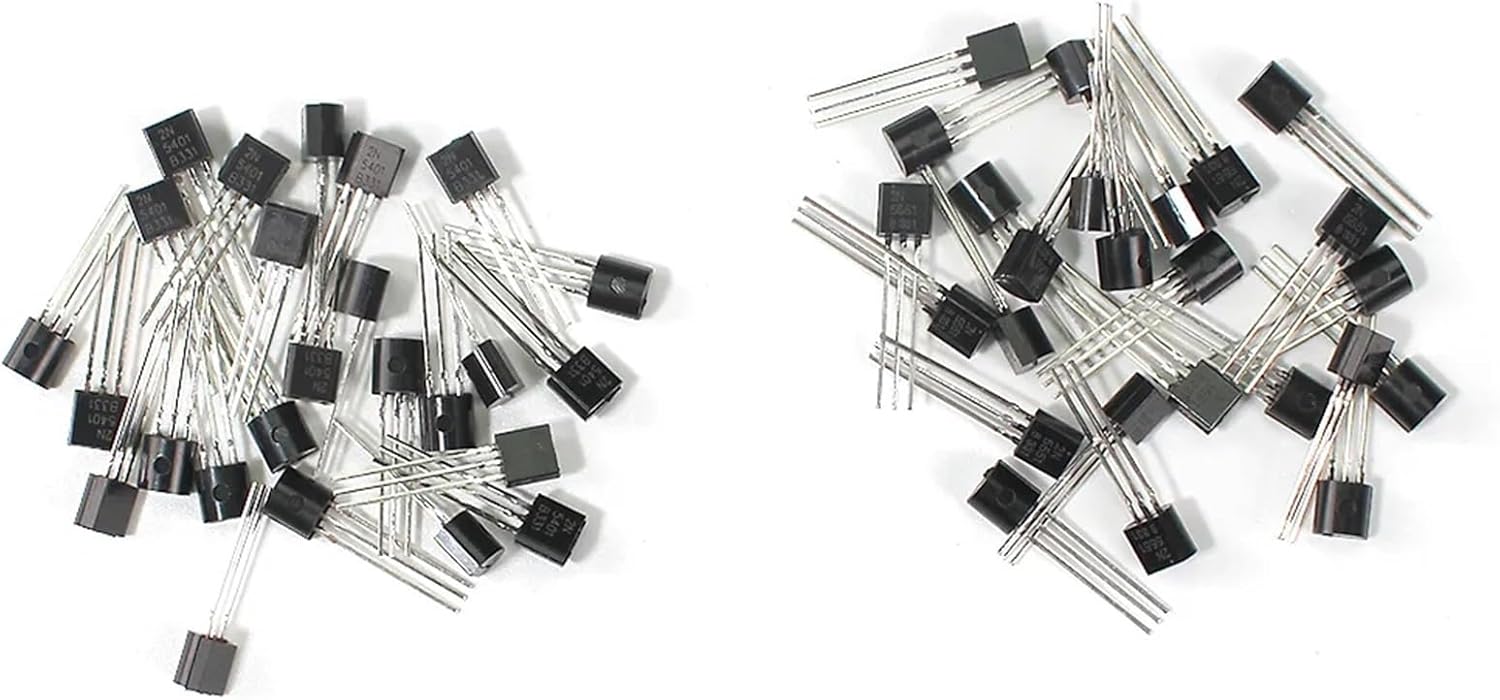 50PCS TO-92 Bipolar Junction Transistor (BJT) Kit: 2N5551 and 2N5401 NPN Switching Transistors(2N5551 50PCS)