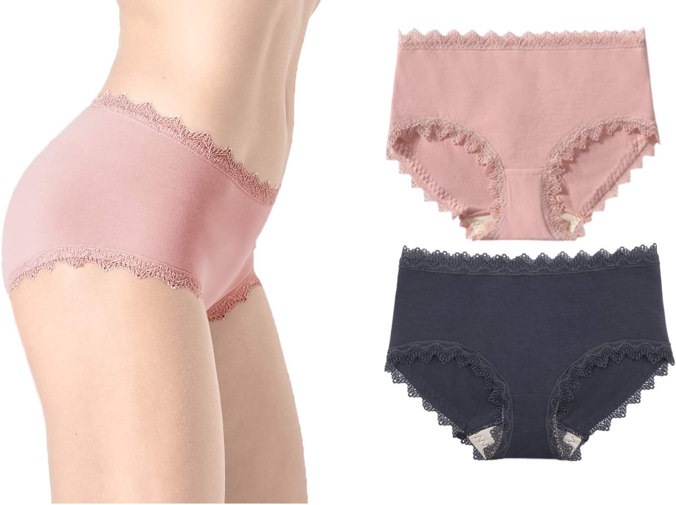TSOTU Cotton Panties for Women Ladies Girls Period Underwear Briefs Boyshort (XXL)