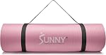 Sunny Health & Fitness Tapis de yoga non glissant – Durable, anti-oreille, léger, Coussind Support pour le yoga, Pilates, exercices de stretching, méditation et séances d'entraînement sur le sol & Couleurs