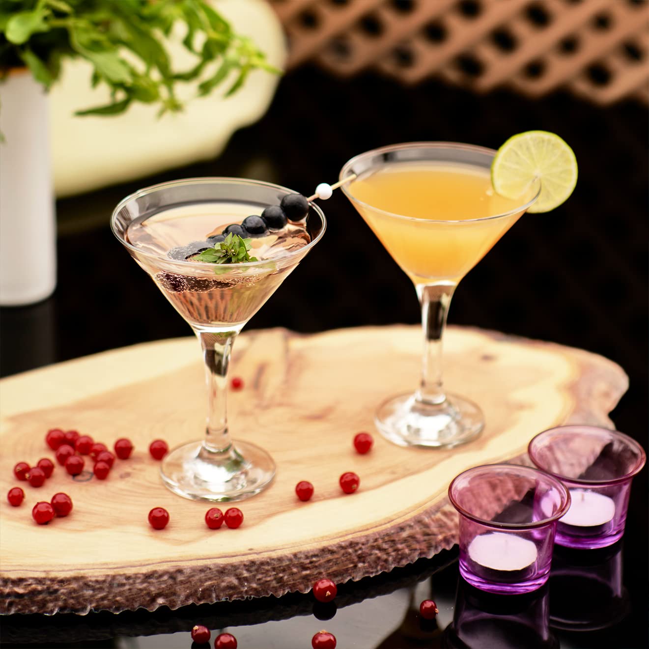 Set di 2 bicchieri da Martini (6oz/175ml). Bicchieri da Cocktail, Espresso Martini, Margarita e Prosecco, Coppa Champagne a Lungo Piede