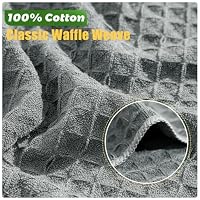 Kitchen Towels 6-Pack Cotton Waffle Weave Dish Cloths 12 x 12 Cleaning Rags — image 2