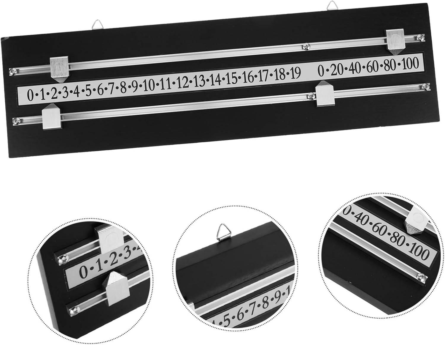 FRCOLOR 卓球用壁掛けスコアボード 二重スライドレール搭載 簡単操作のスコアキーパー ゲームルーム向け省スペース設計 公正な得