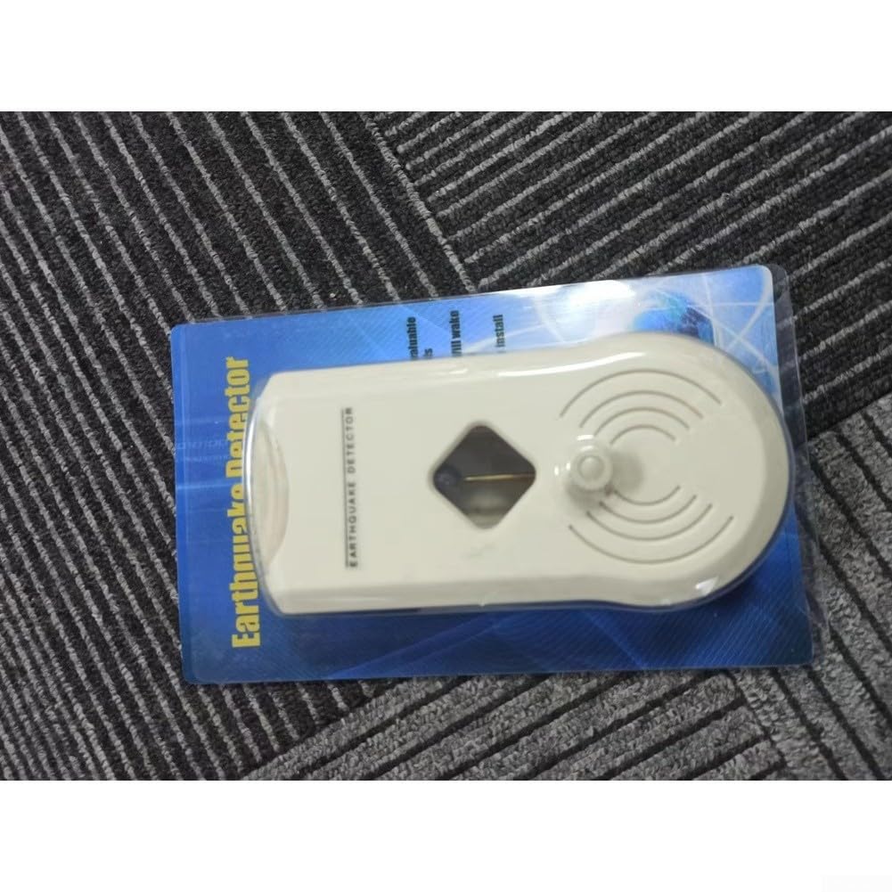 Sensor de vibración sísmica, detector de onda P, alarma de movimiento de tierra para sistema de seguridad en el hogar, dispositivo blanco compacto, 21 cm