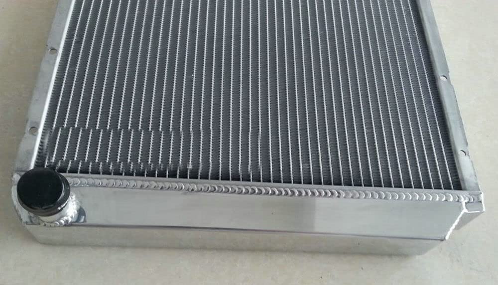 Intercooler aluminiowy Pasuje do 240 244 245 760 1979-1993 940 960 1990-1994 4Cyl 2.0/2.1/2.3L Turbo B230 DL/GLE grzejnik aluminiowy + osłona + wentylator(Radiator Only)