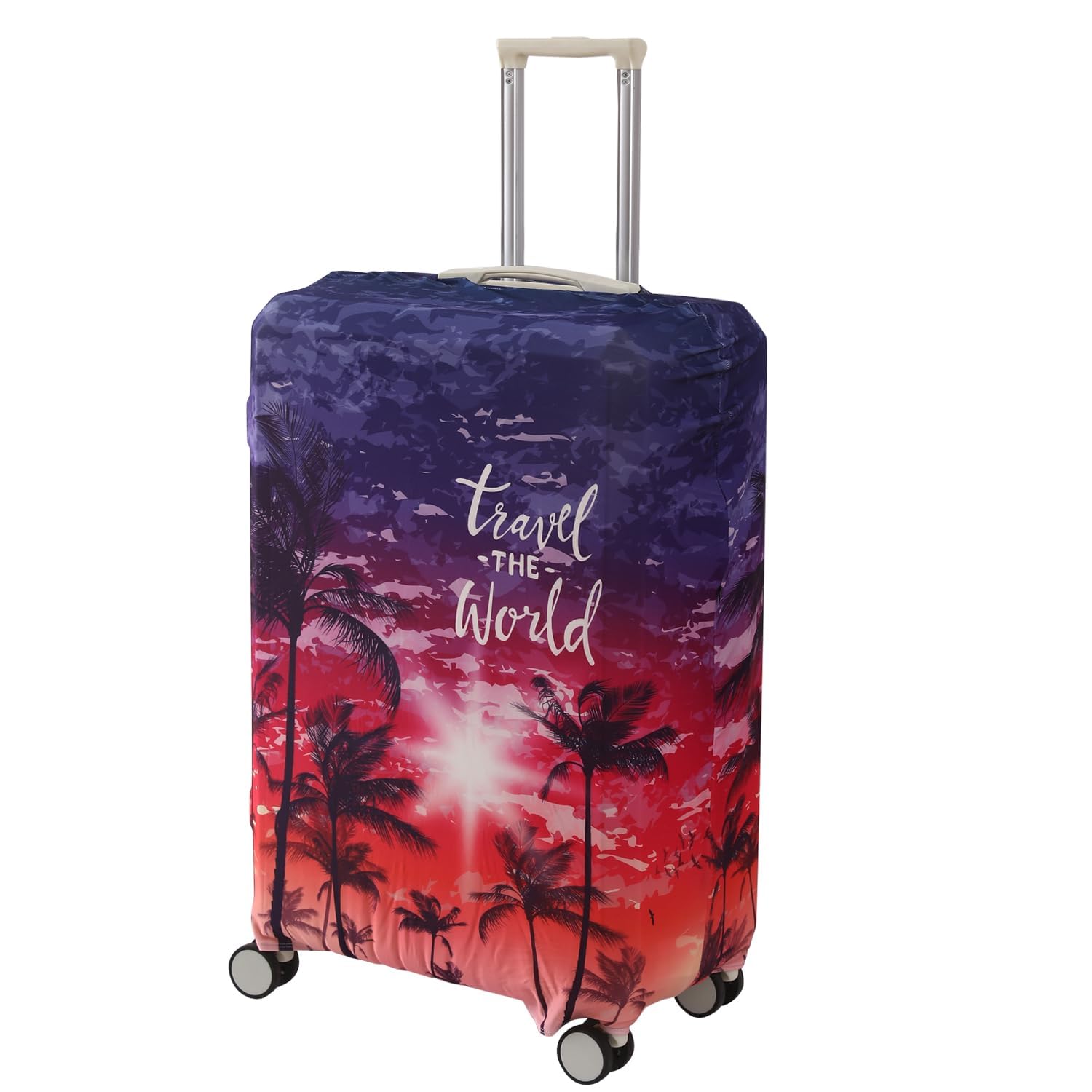 hokipo Suitcase Covers for Trolley Suitcase, 180gsm Durable and Washable, Large (26-27inch), Gradient Beach Vibes (NEW-AR-5185-D4)-picture-30