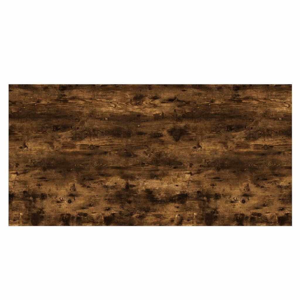 Półki ścienne, 4 sztuki, drewno wędzone, 80 x 40 x 1,5 cm, 25 kg na regał, modułowe rozszerzenie, do salonu, biura, gabinetu, miejsca do przechowywania i porządku