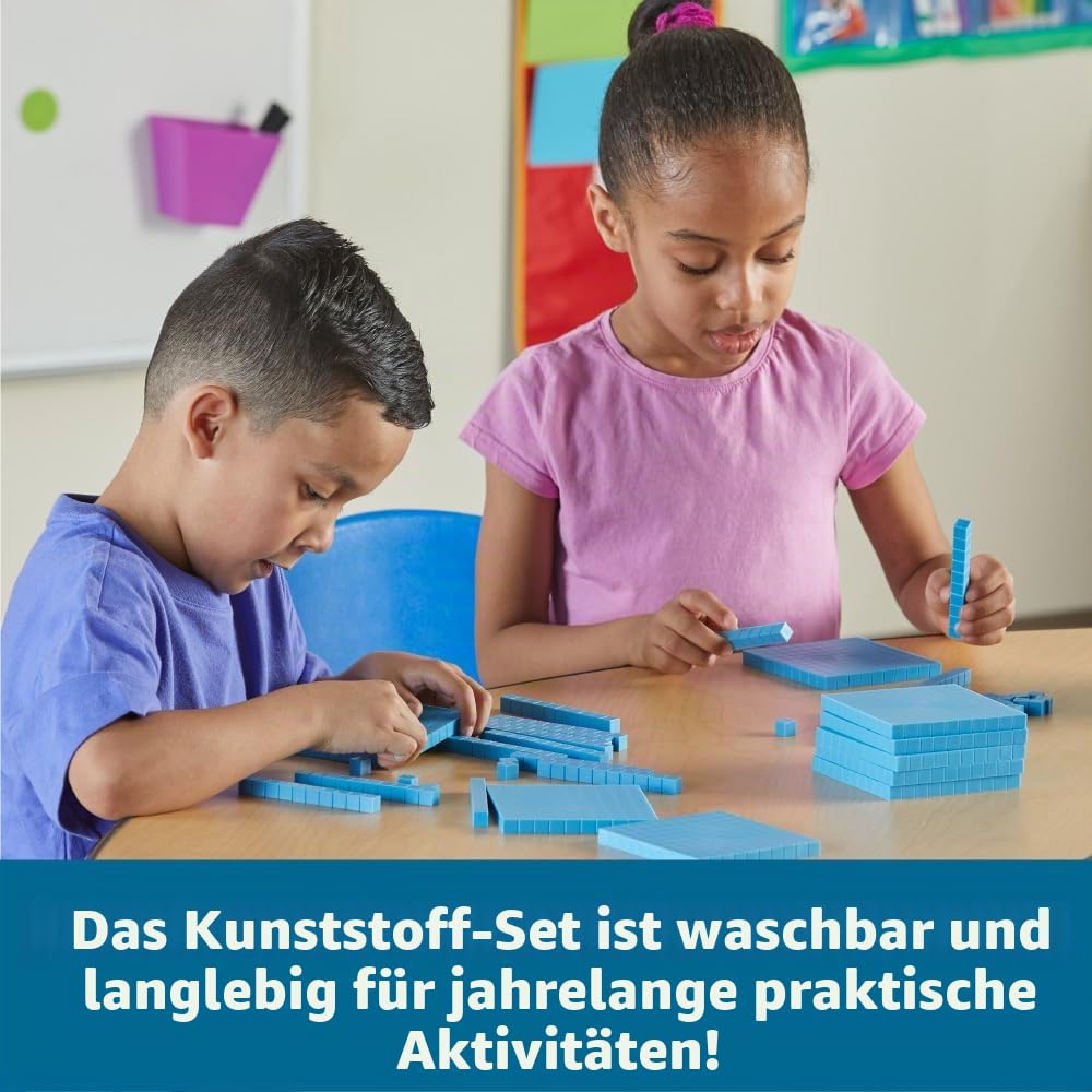 Learning Resources Zehnersystem Anfänger-Set aus genutetem Kunststoff