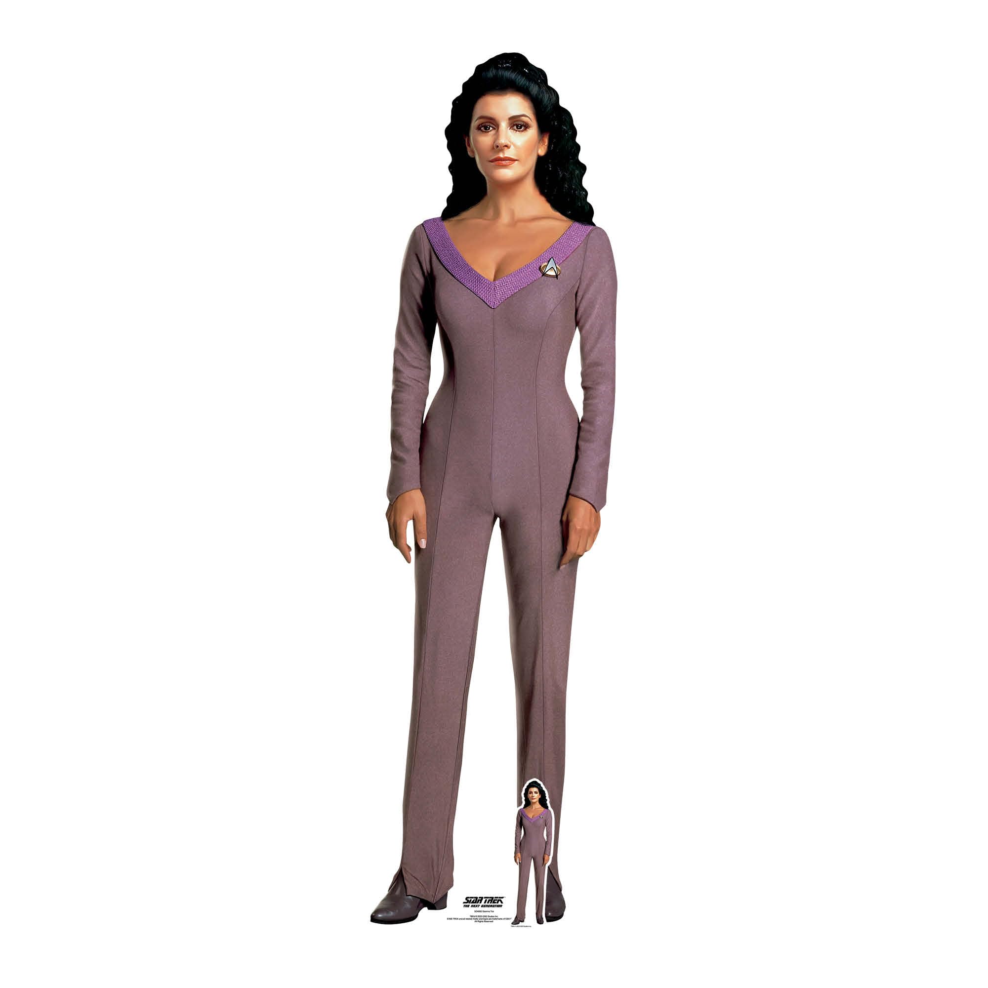 Star Cutouts Deanna Troi Sc4682 Star Trek Lifesize Cardboard Cutout 163Cm – Marina Sirtis Voyager Display For Sci-Fi Fans & Collectors