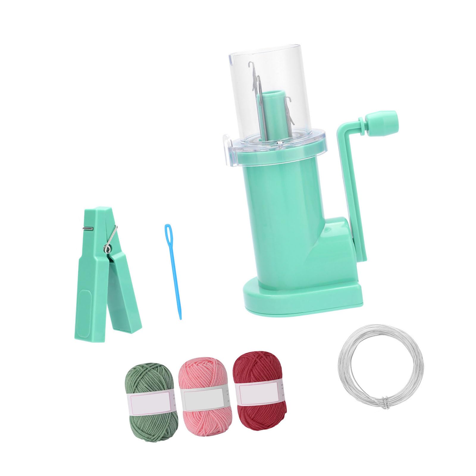 GMBYLBY Cord Knitter Machine Knitting Mill with Yarn Needle Cord Hand Operated Knitting Bracelets Weaving Tool Professional Hand Weaving Device