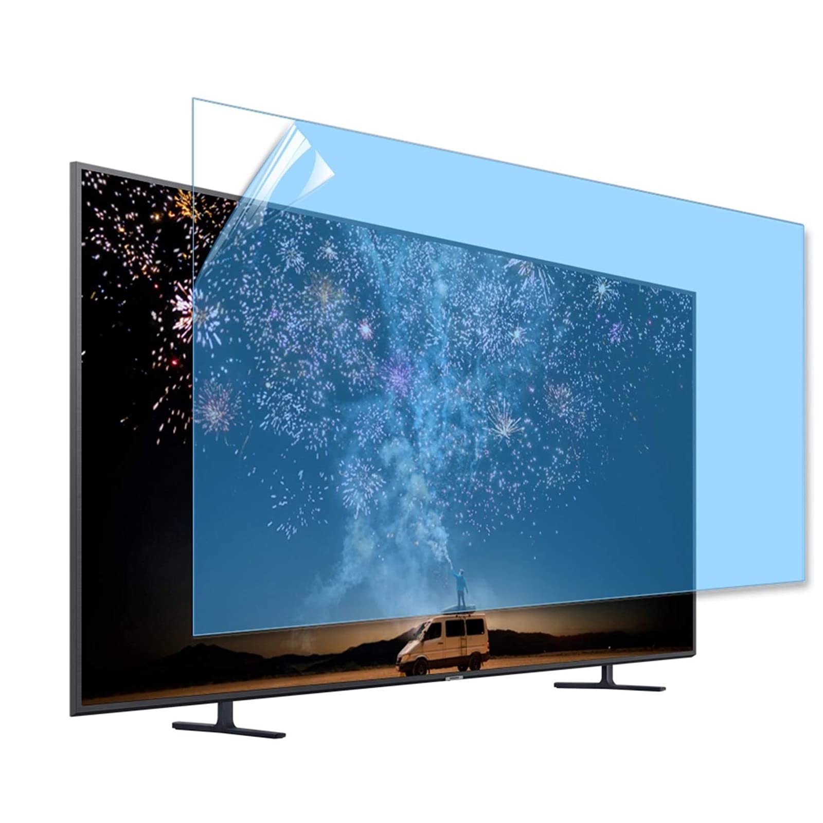Protector De Pantalla Anti Luz Azul De 40 Pulgadas para TV, Alivia La Tensión Ocular para LCD, Película Protectora De Pantalla