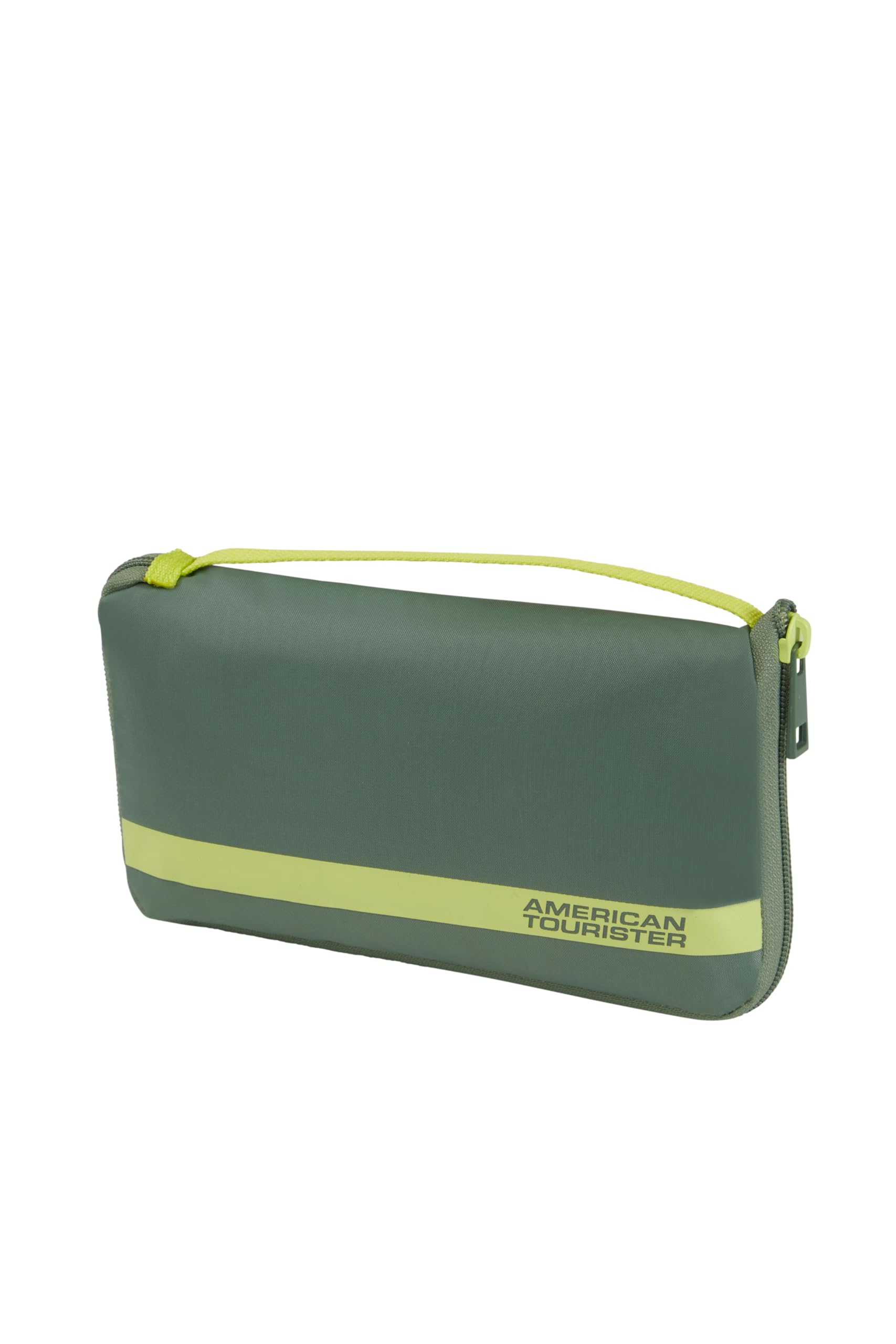 American Tourister - Luggage Cover M, Foldable Suitcase Cover, Travel Suitcase Protection, 62 x 45 x 30 cm, Olive/Lime