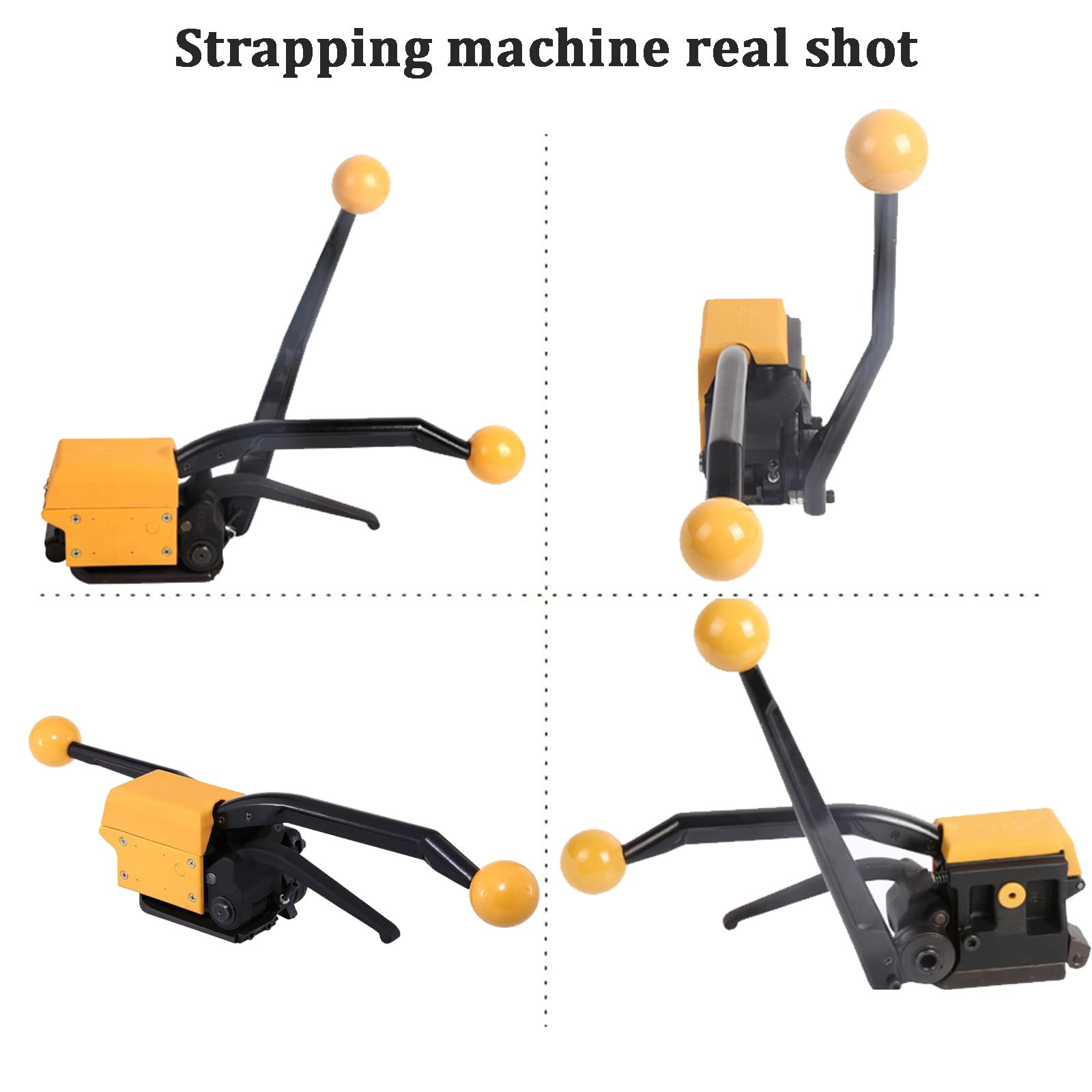Umreifungswerkzeug aus Stahl, 3-in-1, Spanner, Crimpzange für 13–19 mm breite Metallbänder, dichtloses Kombinationswerkzeug für Verpackung und Versand