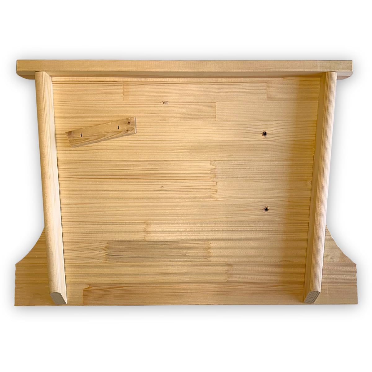 Tomaino Tabla de lavar de madera, lavadero a mano para ropa, tabla para lavar la ropa para fregaderos de 51 a 72 cm (pequeña 42 x 4 x 51/58 cm)