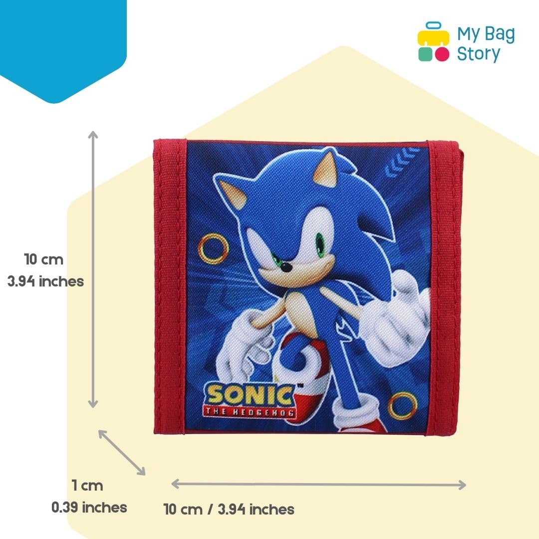 mybagstory - Portfel dla dzieci - Dziewczynka - Chłopiec - Dla Dzieci - Szkoła - Przedszkole - Opieka dzienna - Wakacje - 10 cm, Sonic - Niebieski, enfant, Klasyczny