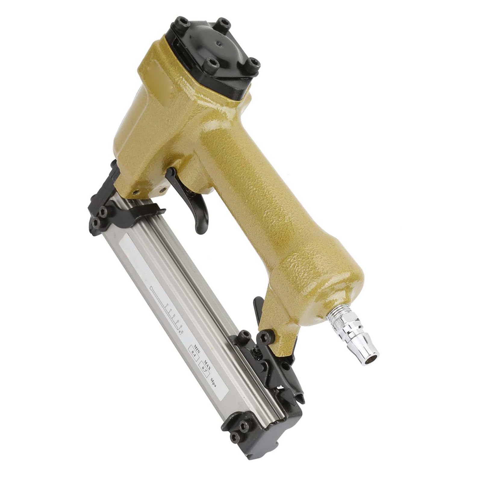 Ausla Chiodatrice Pneumatica Professionale, 10-25 mm, Capacità 100 Chiodi, per Armadietti e Giunzioni in Legno, Utensile ad Aria Compressa per Finiture