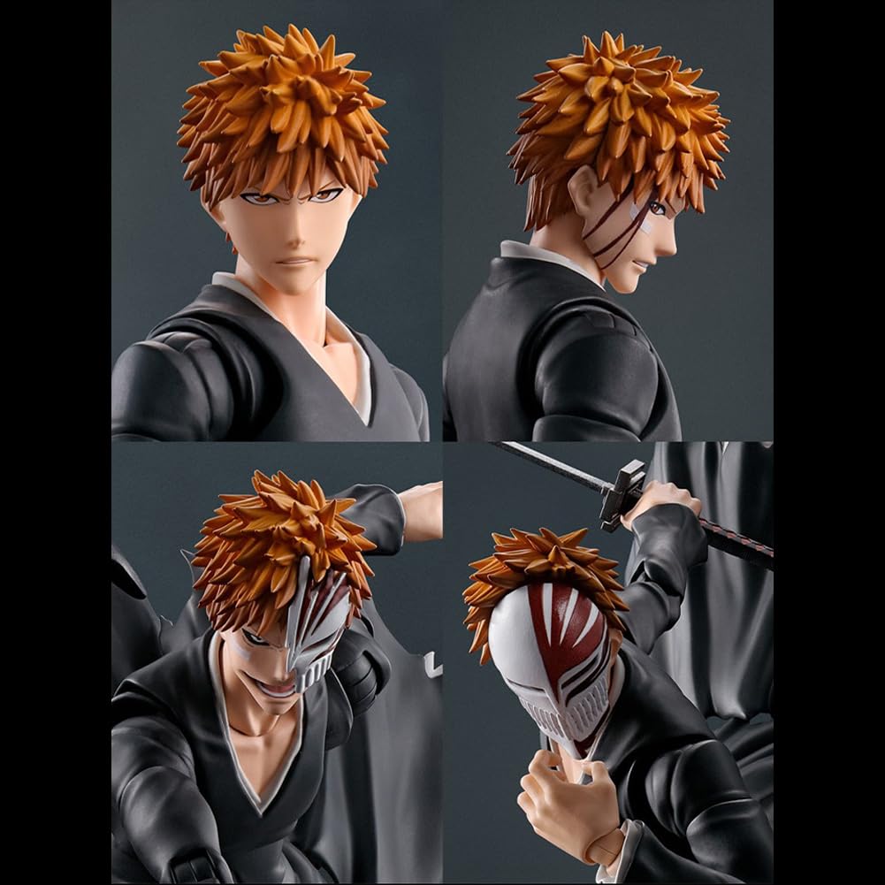 Zhongkaihua Kurosaki Ichigo Figura Getsuga Tensho Modelo Estatua Anime Figura de Acción Móvil Accesorios Intercambiables Colecciones Decoraciones Regalos