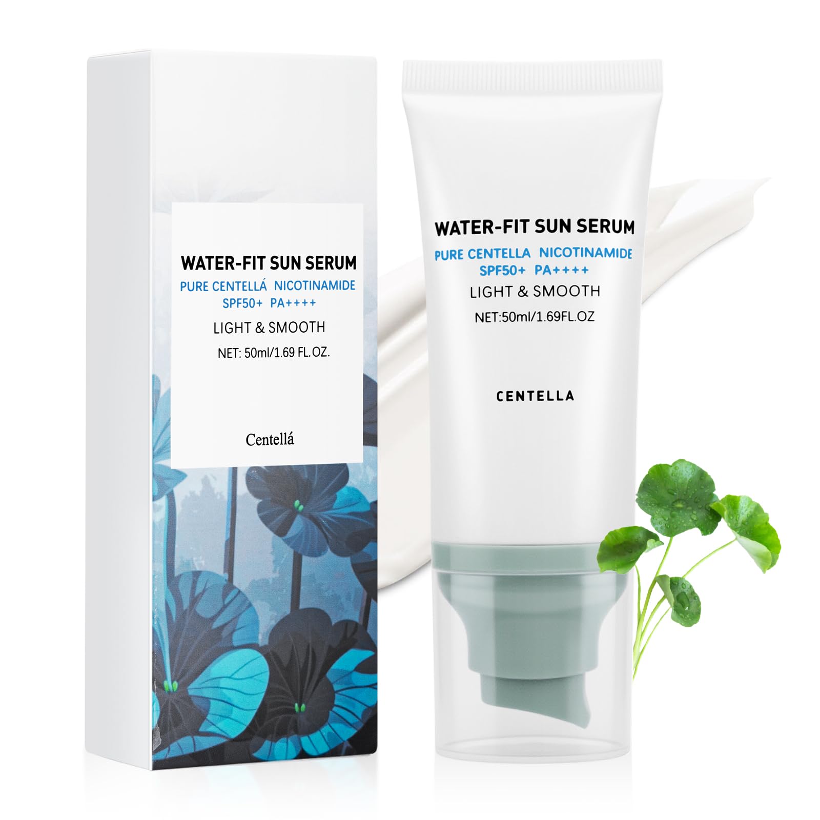 Centella Sunscreen SPF 50 PA Face Sun Screen Long-Lasting Protection Moisturizing Water Fit Refreshing Non-Greasy Lightweight NO White