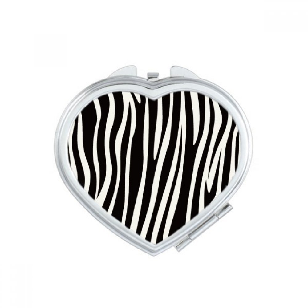 Miroir de poche carte du monde motif coeur compact multicolore fait main