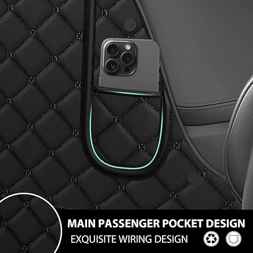 Miniatura 2 de Alfombras para Lucid Air 2023 para automóvil, para todo tipo de clima, tapetes interiores de automóvil de lujo (negro)