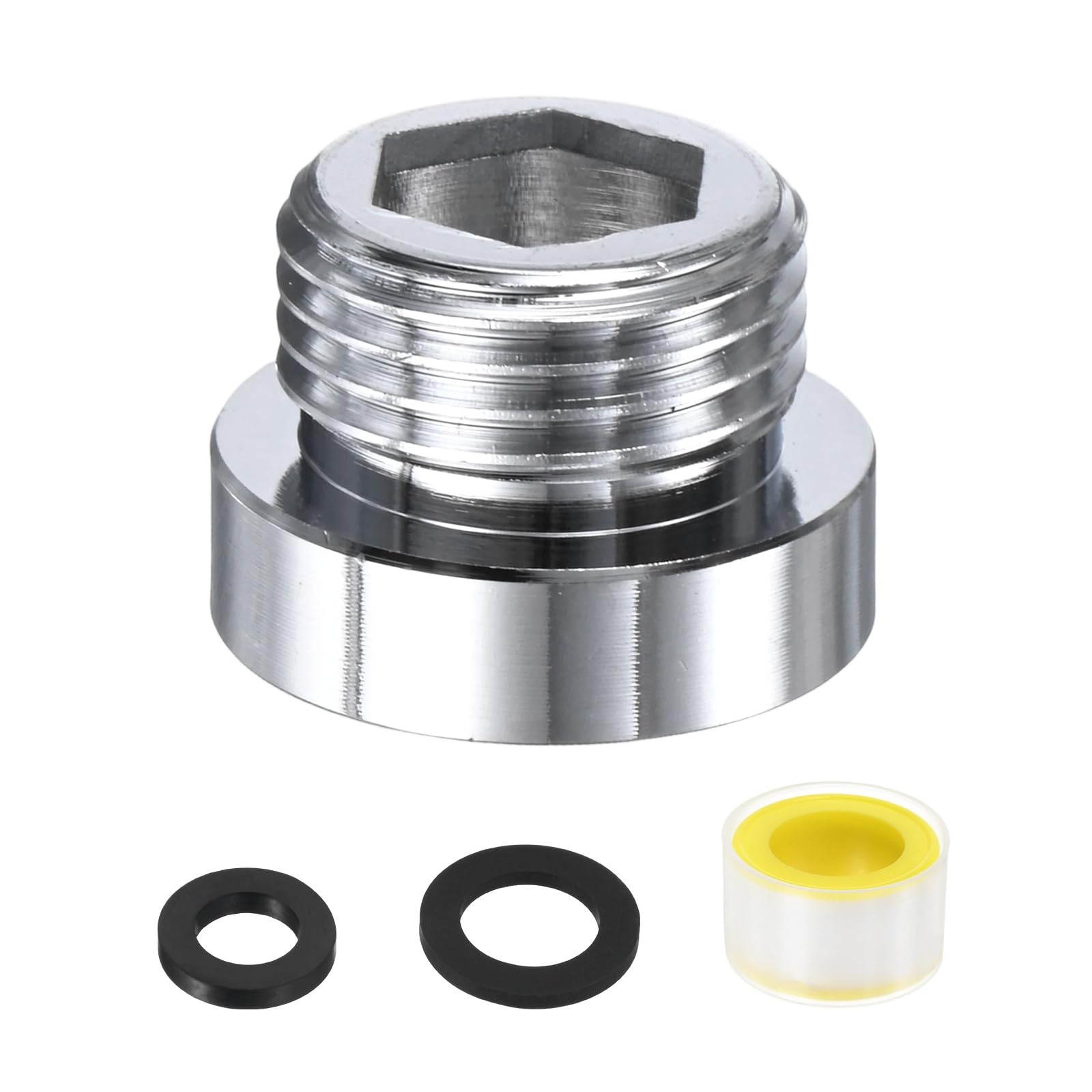 M METERXITY 1-Pack Faucet Adapter, M24 Female to G1/2 Male, for Kitchen
