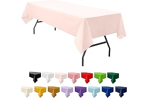 3-Pack Premium Plastic Blush Light Pink Tablecloth Disposable