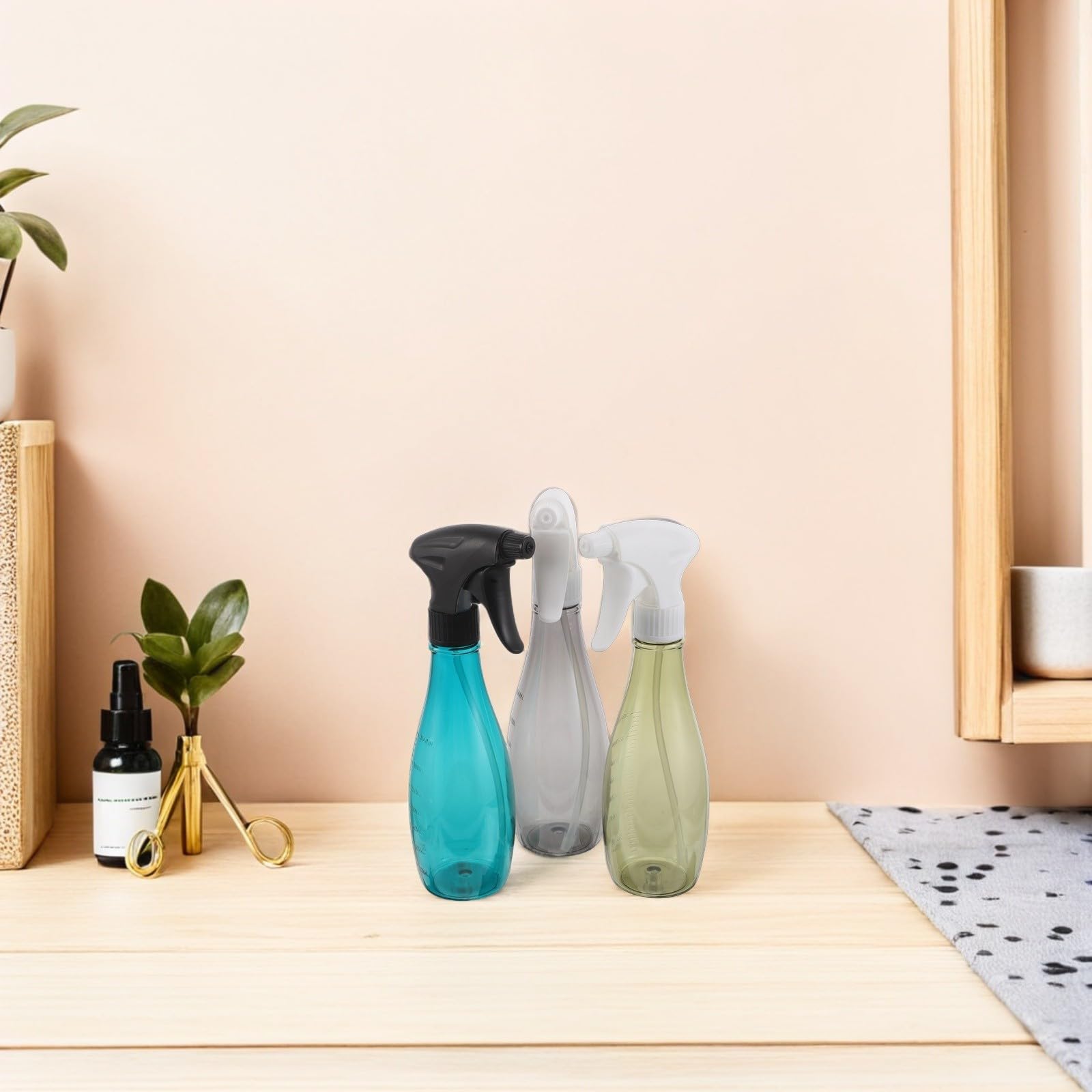 FOMIYES 3pezzi Flacone Spray in Plastica per Capelli Nebulizzatore Vuoto per Saloni di Parrucchiere Barbieri e Uso Domestico Riutilizzabile Perdite