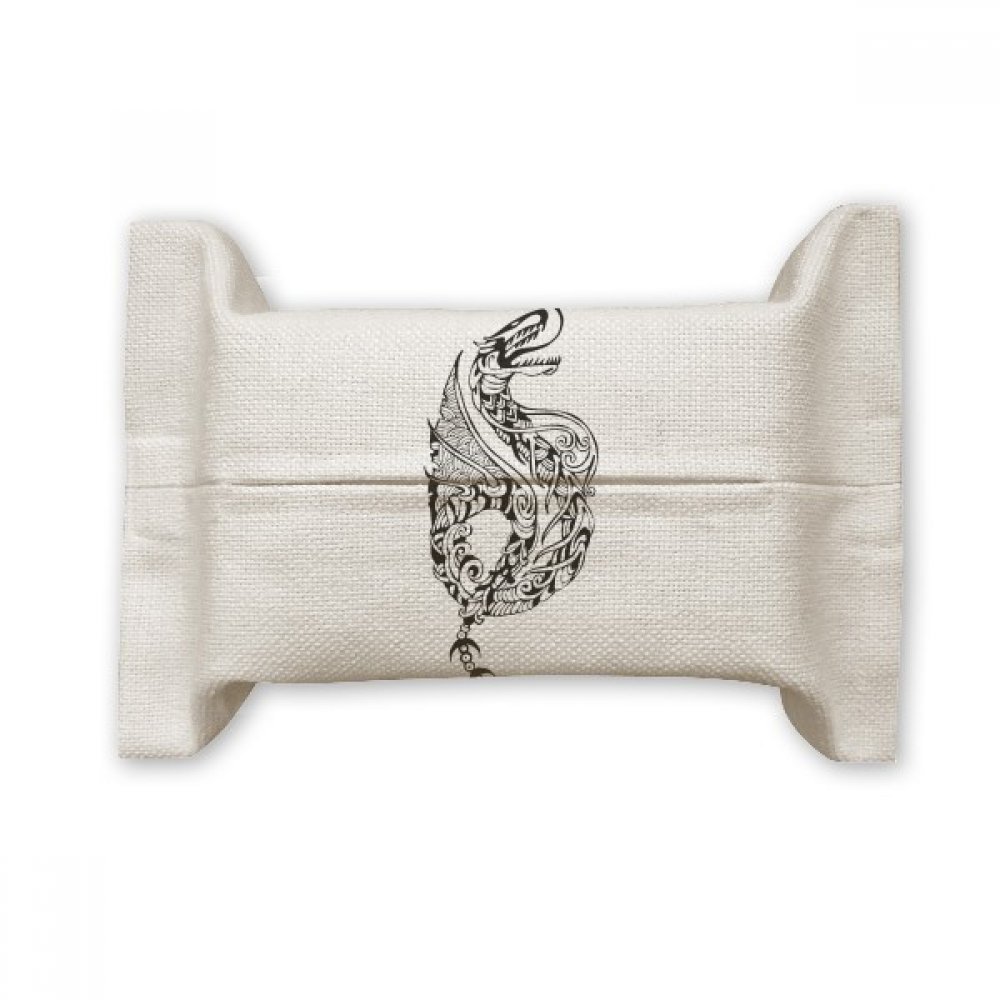 Dragon de Chine coton lin tissu porte-papier boite mouchoirs decorative